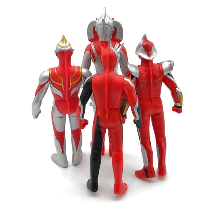 Lot of 4 Bandai Ultraman 4.5" Mini Figure – Nexus Dark Faust Gaia Mother 2004 (Pre-Owned)