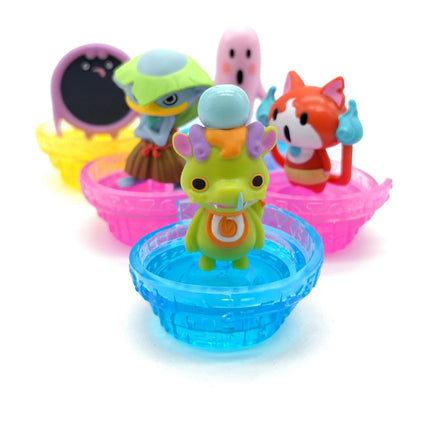 Yokai Watch Walkappa Diaz Oorochi Mirapo Draggie – 1.5" Figure Lot of 6 (Bandai, Pre-Owned)