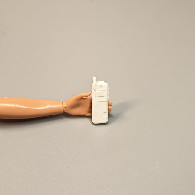 1/6 Scale White Mobile Phone 1" Miniature – Barbie Dollhouse Accessory (Pre-Owned)