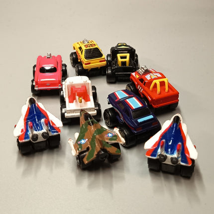 Monster Truck Jet Plane – Road Champs Lot of 9 (Micro Machines, Pre-Owned)