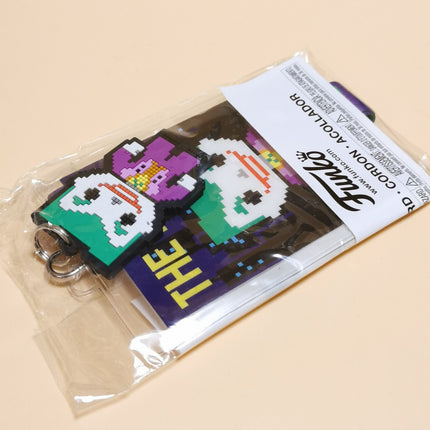 Funko Pop JOKER LANYARD KEYCHAIN BADGE 8-bit 2017 Game Stop Exclusive NEW