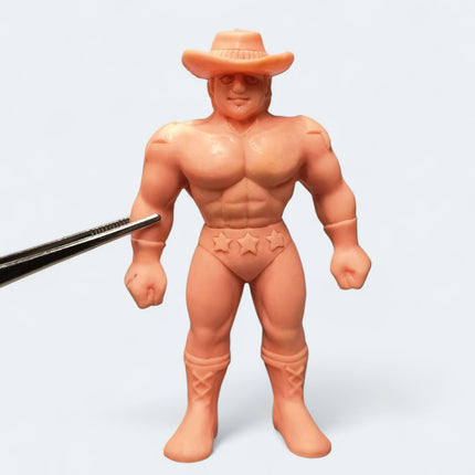 Kinnikuman TERRYMAN Cowboy Hat 3.5" Figure Keshi Muscle Rubber Toy Japan Rare