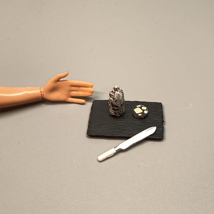 Re-Ment Miniature Chocolate Roll with Board & Knife – Meiji Sweets (Pre-Owned)