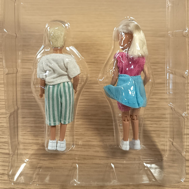 Lundby 1/18 Scale Daughter & Son Dolls – Dollhouse Family Figures (Unused)