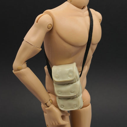 1/6 Scale Military Beige 1.5" Pouch Bag with Strap – for 12" Figure (Pre-Owned)