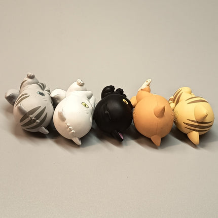 Kitty Cat Clips Lot of 5 – 1.5" Mini Figures Dollhouse & Stationery (Pre-Owned)