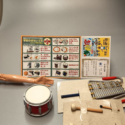 Xylophone & Drum 2" Miniatures – Dollhouse Music Lesson Instruments (Pre-Owned)