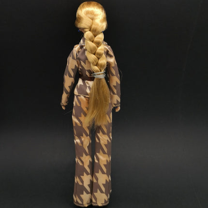 Barbie Doll Brown Houndstooth Suit – Top & Pants for Slimmer Barbie (Pre-Owned)