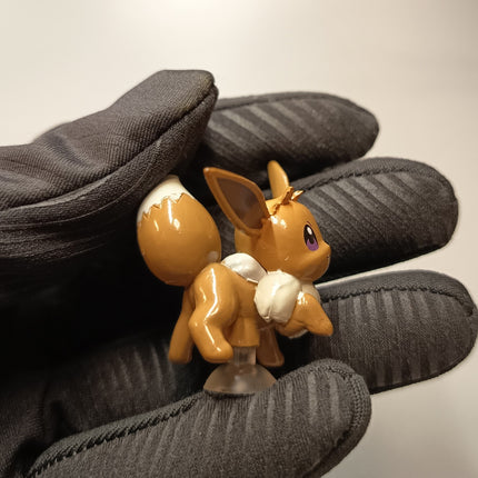 Pokemon Eevee 1.5" Mini Figure – Suction Cup Mascot (Korea, Pre-Owned)