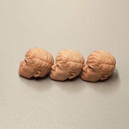 Mezco One:12 GI Joe Storm Shadow Unmasked Head Sculpt – Unpainted Lot of 3 (Pre-Owned)