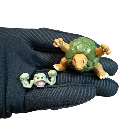 Pokemon 1/40 Zukan Golem & Geodude 1" Mini Figure – Gashapon (TOMY Japan, Pre-Owned)