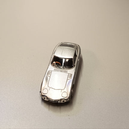 1/64 Konami Toyota 2000GT Silver – Diecast Model w Stand MF10 (1967, Pre-Owned)