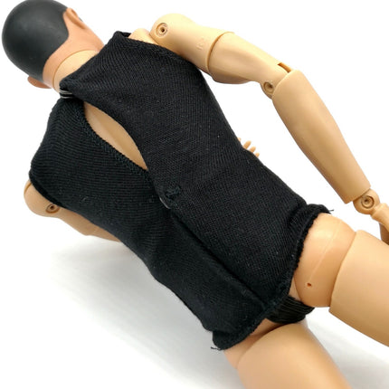1/6 Scale Male Casual Black Tank Top & Green Camo Pants – for 12" Figure (Pre-Owned)