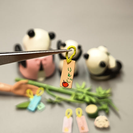 Re-Ment 2007 Panda Kindergarten Baby Panda with Bamboo – Loose Lot (Pre-Owned)