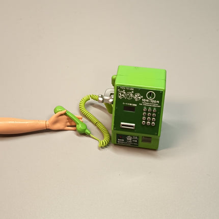 Re-Ment Miniature Retro Payphone (Green) – Youth Days Series (Pre-Owned)