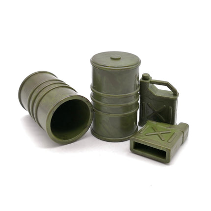 Lot of 4 GREEN GAS JERRY CAN & BARREL for 3.75" Action Figure Accessories Parts