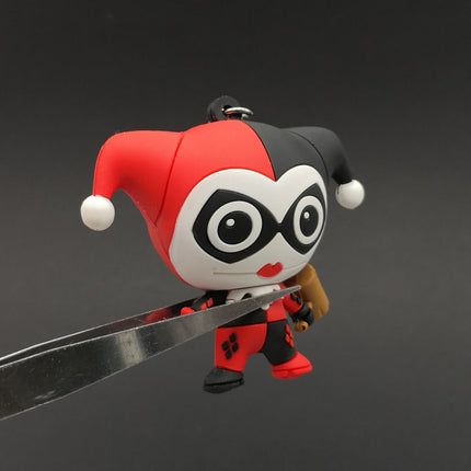DC Comics Blind Bag Series HARLEY QUINN Joker 3D Figural 2.5" Keychain Keyring