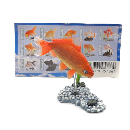 Freshwater Fish Japanese WAKIN ORANGE GOLDFISH Mini Figure Diorama Yujin Rare