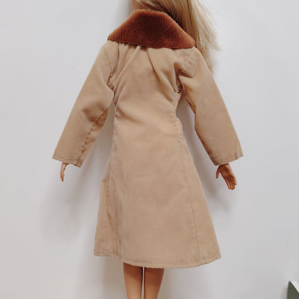 1/6 Scale Light Brown Long Coat Jacket – Fall Winter Fashion (Pre-Owned)