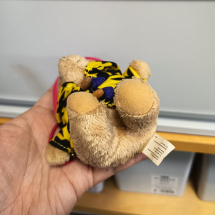 Paddington Bear 4" Mini Plush in Black Pattern Coat – Bag Charm (Pre-Owned)