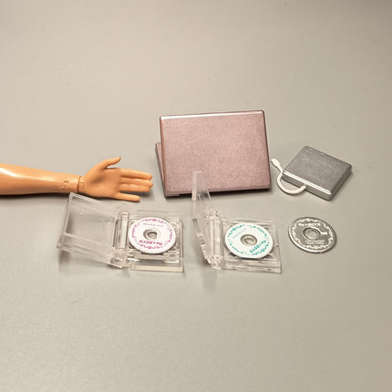 Re-Ment Miniature Pink Laptop with CD-ROM & Disc – Tech Mini (Pre-Owned)
