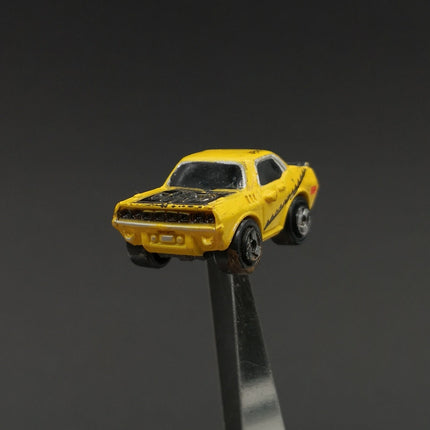 Vintage Micro Machines 1971 Plymouth Barracuda – 1986 Galoob Yellow Black Stripe (Pre-Owned)