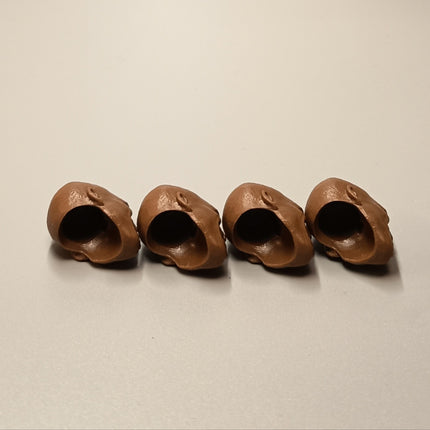 Mezco One:12 GI Joe Roadblock Head Sculpt – Unpainted Lot of 4 (Pre-Owned)