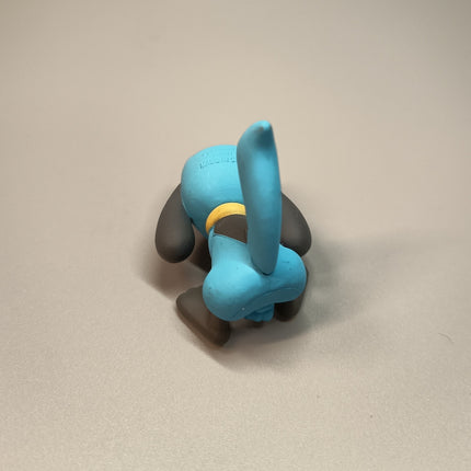 Pokemon Riolu Sleeping 2" Mini Figure – Mascot Toy (Takara Tomy, Pre-Owned)