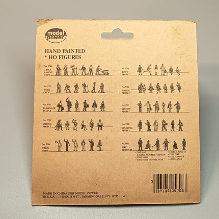 1/87 HO Scale Miniature Sitting People – 6pcs Hand Painted Railroad Figures (Pre-Owned)