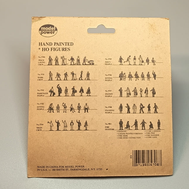 1/87 HO Scale Miniature Sitting People – 6pcs Hand Painted Railroad Figures (Pre-Owned)