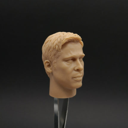 1/6 Scale Male Unpainted Head Sculpt – Brad Pitt Model (Pre-Owned)
