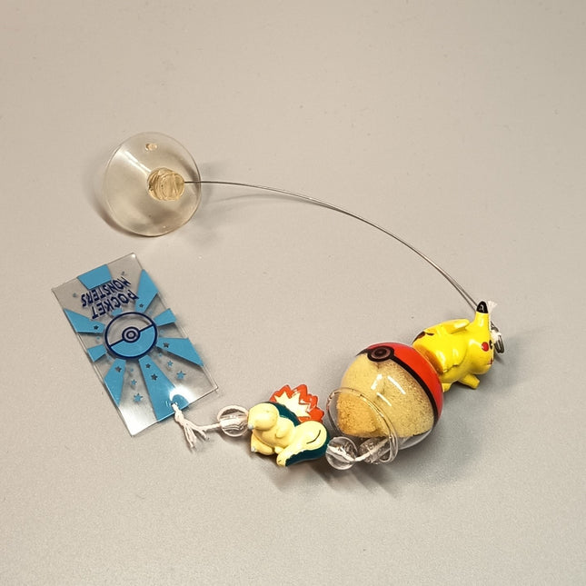 Pokemon Pikachu & Cyndaquil Wind Chime – Hanging Decor (Banpresto, Pre-Owned)