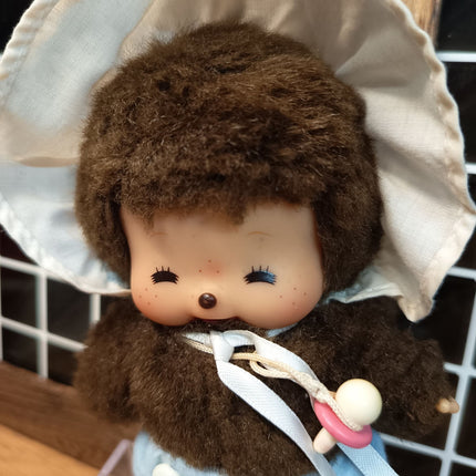 BEBICHHICHI Baby Monchhichi SMILING 5" Figure Plush Toy Doll Sekiguchi Japan