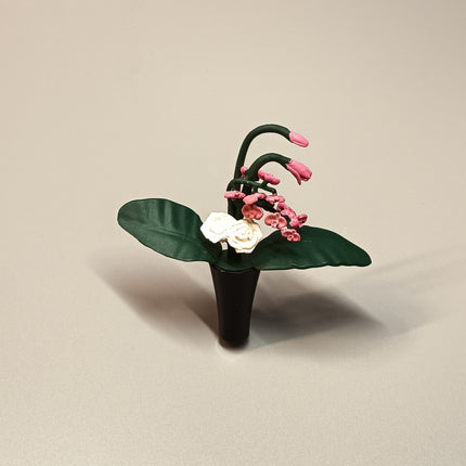Re-Ment Miniature Orchid Plant 2.5" – Dollhouse Décor (Pre-Owned)