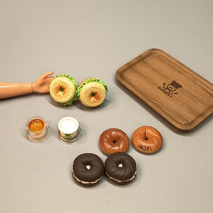 MegaHouse Kongari Bakery #5 Bagel Sandwiches with Spread – Miniature (Pre-Owned)
