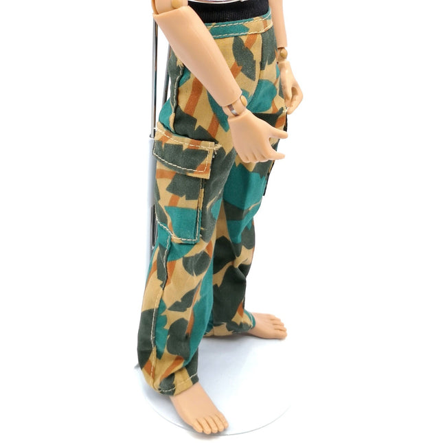 1/6 Scale Male Casual Black Tank Top & Green Camo Pants – for 12" Figure (Pre-Owned)