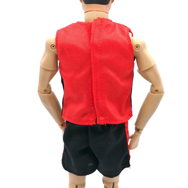 Mattel KEN Barbie Doll Clothes 90s MESH ACTIVE CASUAL RED SPORTS Outfit 1/6