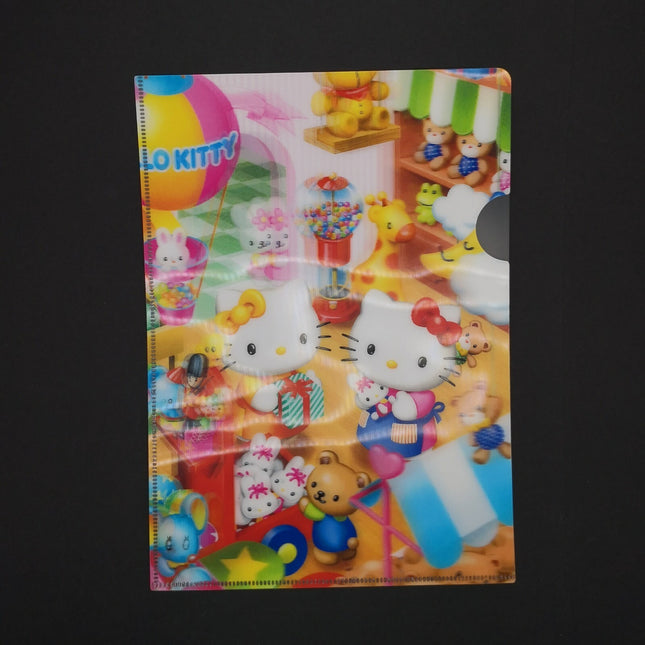 Sanrio Hello Kitty Toy Shop 3D Cover 9" Mini Folder – Stationery (2004, Pre-Owned)