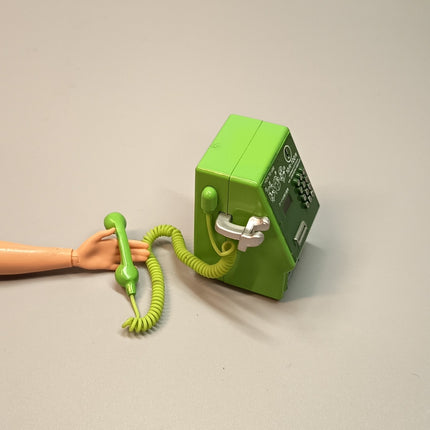 Re-Ment Miniature Retro Payphone (Green) – Youth Days Series (Pre-Owned)