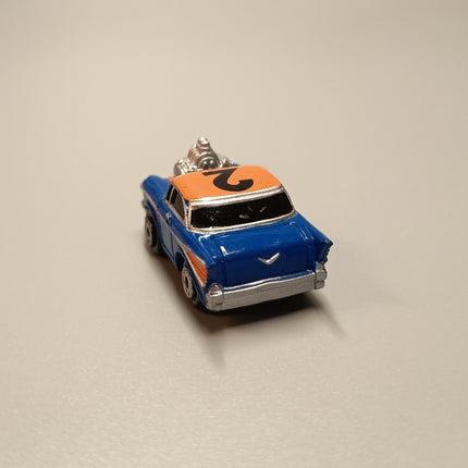Micro Machines 1992 Turbo Wheels Hot Rod #2 Blue – w Normal Chassis (Rare, Pre-Owned)