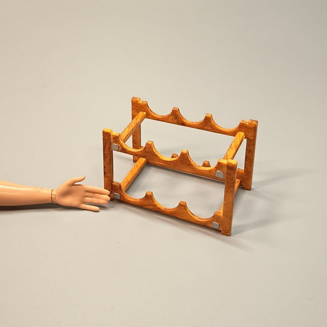 Re-Ment Size Wine Bottle Rack 2" – Dollhouse Kitchen Décor (Pre-Owned)