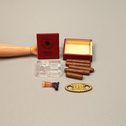 Re-Ment Size Cigar Box & Lighter Miniature – Orcara Style (Pre-Owned)
