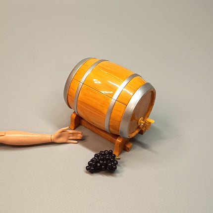 Re-Ment Size Wine Barrel with Stand 2.5" – Dollhouse Bar (Pre-Owned)