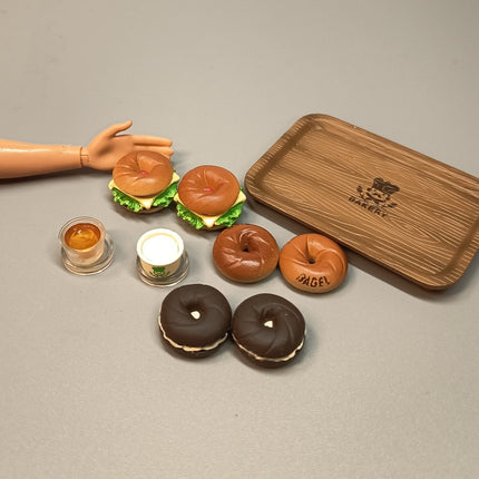 MegaHouse Kongari Bakery #5 Bagel Sandwiches with Spread – Miniature (Pre-Owned)