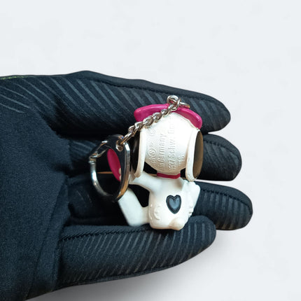 Peanuts Snoopy Sister Belle – 1.75" Keychain Charm (Schleich Germany, Pre-Owned)