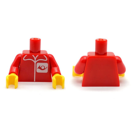 LEGO Classic Town Post Office Worker Torso – Horn Logo minifig post001 (Pre-Owned)