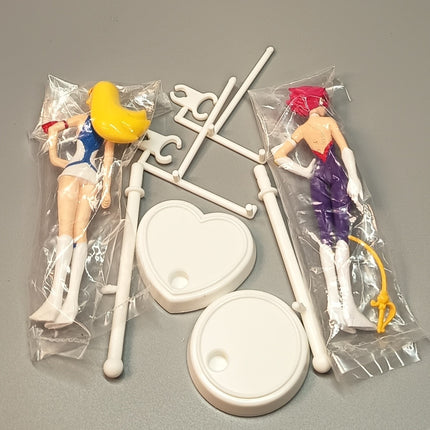 Cutie Honey HONEY KISARAGI Lot of 2 Anime Toy 4" Figure Collectible Bandai 1997
