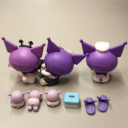 Sanrio Kuromi as Doctor & Devil with Baku – 2" Figure (Lot of 3, 2022) (Pre-Owned)