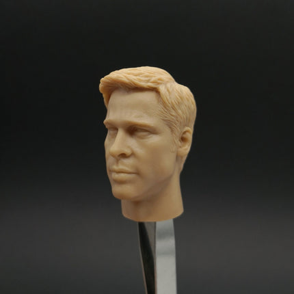 1/6 Scale Male Unpainted Head Sculpt – Brad Pitt Model (Pre-Owned)