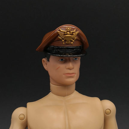1/6 Scale US Military Visor Crusher Cap Hat Brown – for 12" Figure (Pre-Owned)